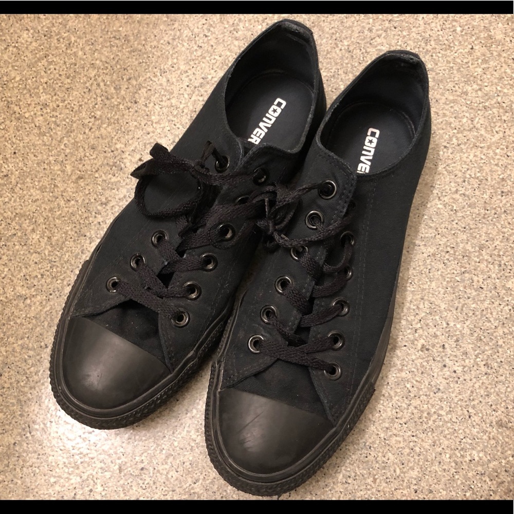 Converse, men, size 8.5, black low